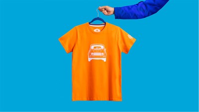 60 ans 4L  - t-shirt orange